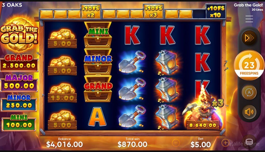 Slot Grab The Gold Gameplay