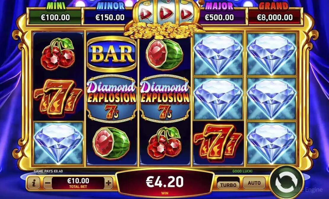 Slot Diamond Explosion 7s Gameplay